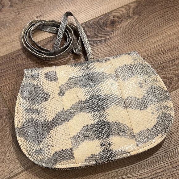 SALDANA Genuine Reptile Clutch With Detachable Strap 80’s Vibes No Callouts - Picture 5 of 6